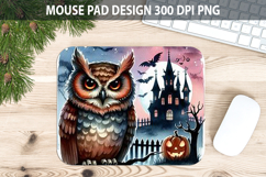 Watercolor Owl Mouse Pad Sublimation - Animal PNG Product Image 1