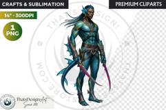Deep Sea Fantasy Clipart PNG, Mermaid, ocean mythology Product Image 1