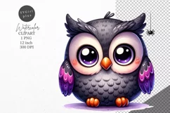Halloween clipart, Owl clipart, Kids Halloween Product Image 1