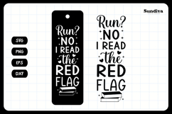 Dark Romance Bookmark Saying SVG | I Read The Red Flag Product Image 3