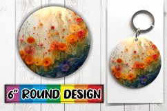 Enchanting Floral Keychain Artwork Product Image 1