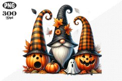 Halloween Gnomes Sublimation - Clipart PNG Design Product Image 1