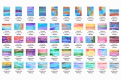 50 Colorful Watercolor Backgrounds, Hand Painted Textures Product Image 5