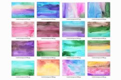 50 Colorful Watercolor Backgrounds, Hand Painted Textures Product Image 8