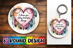 Sweet Keychain Designs for Gifts PNG, Heart Quote Product Image 1