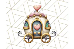 Royal Carriage & Princess Vehicle PNG Clipart for Fairytales Product Image 2