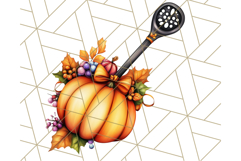 Fall Cottagecore Kitchen Clipart, Cozy Autumn Kitchen PNG Product Image 2
