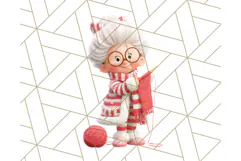 Santa’s Pajama Day Clipart, Cute Christmas Bedtime PNG Product Image 2