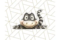 Cute Animals in Jail Clipart PNG, Funny Prisoner Critters Product Image 2