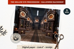 Gothic Halloween background - Hollow Eve Procession Backdrop Product Image 1