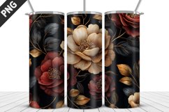 Rose Flowers Tumbler Wrap | Sublimation Design | Tumble PNG Product Image 1