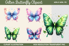 Gilter Butterfly Sublimation Bundle PNG Product Image 11