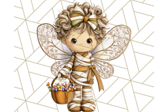 Halloween Fairy Clipart PNG, Spooky Cute Character Art Product Image 2