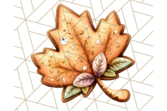 Fall Cookie Clipart PNG, Autumn Sweets Pumpkin Cookies Product Image 2