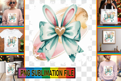 Joyful PNG TSHIRT Art Ideas, Easter Bow Product Image 1