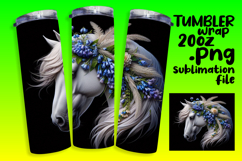 Creative 20oz Tumbler Template , Horse Product Image 1