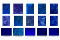 50 Dark Blue Watercolor Backgrounds, Artistic Textures Product Image 6