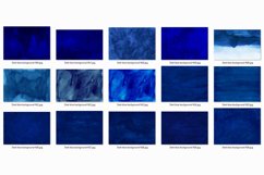 50 Dark Blue Watercolor Backgrounds, Artistic Textures Product Image 5