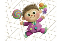 Colorful Halloween Clipart PNG, Cute Kids &amp; Candy Clip Art Product Image 2
