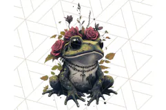 Floral Punk Frogs PNG - Neon Reble Grunge Amphibians Clipart Product Image 2