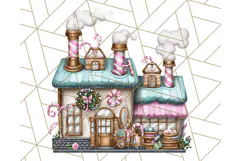 Christmas North Pole Village PNG Clipart, Cute Holiday Art Product Image 2