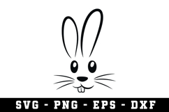 Bunny Ear &amp; Face SVG | SVG Cut files | Cricut Product Image 1
