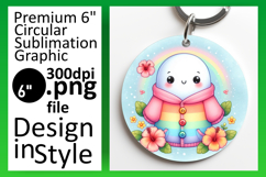 Lovely Circle PNG Coaster Design , Cute Ghost Product Image 1