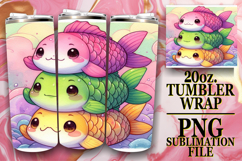 Radiant days 20oz tumbler wrap, Cute Animals Product Image 1