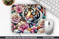 Lions Mouse Pad Sublimation, Valentine Mouse Pad PNG Product Image 1