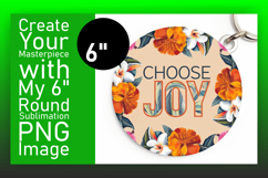 Charming Round Design Keychain Template , Religious Product Image 1