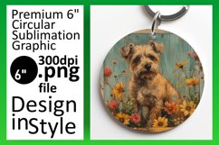 Sweet Canine Sublimation Circle Mix PNG Product Image 1