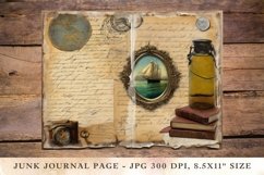 Printable Junk Journal Pages ship voyage Product Image 1