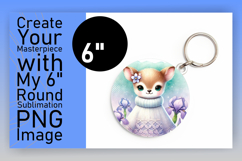 Unique Circle PNG Car Coaster Design , Cute Animals Product Image 1