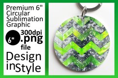 Colorful Sparkly Stripe Round Design Art Product Image 1