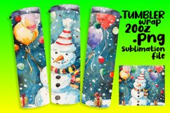 Coastal Christmas: Sunny Snowman Sublimation Product Image 1