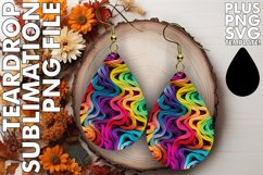 Trendy Embroidered Earring PNG Product Image 1