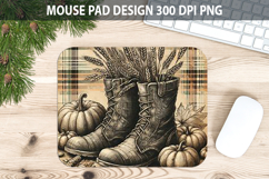 Boots Mouse pad Sublimation - Thanksgiving PNG Design Product Image 1