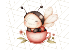 Cute Ladybug Clipart PNG, Pastel Whimsical Bug Illustrations Product Image 2