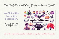 Witch Hat Clipart PNG Watercolor Halloween Graphic Product Image 2