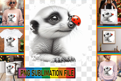 Sweet TSHIRT Magic PNG, Cute Animals Product Image 1