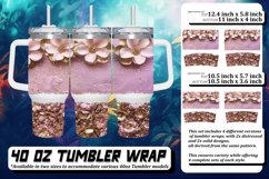 Glitzy Leopard Petal Sublimation 40oz Product Image 1