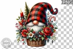 Christmas Gnome Sublimation - Clipart PNG Design Product Image 1