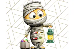 Monster Kids Clipart PNG, Cute Halloween Costume Art Product Image 2