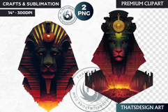 Egyptian God and Goddess Clipart, Ancient Egypt mythology Product Image 1