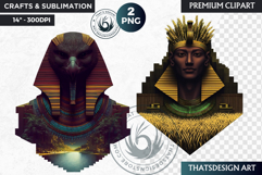 Egyptian God and Goddess Clipart, Ancient Egypt mythology Product Image 1