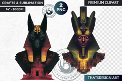 Egyptian God and Goddess Clipart, Anubis, Amun,mythology Product Image 1