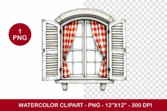 spring png watercolor clipart - window Product Image 1