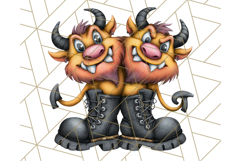 Halloween Monster Clipart PNG, Cute Spooky Characters Product Image 2
