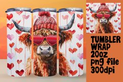Vibrant Watercolor Cow Wrap, Joy Product Image 1