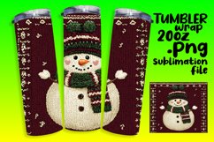 Craft Your Own 20oz Tumbler , Snowman Product Image 1